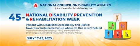pwd slogan|Declaring the 3rd Week of July as the National Disability .